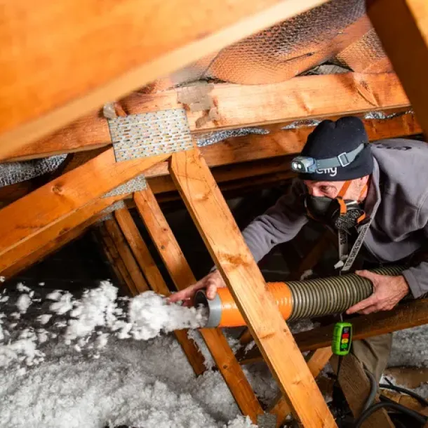 Isolation des combles par souflage dans une maison à Venelles